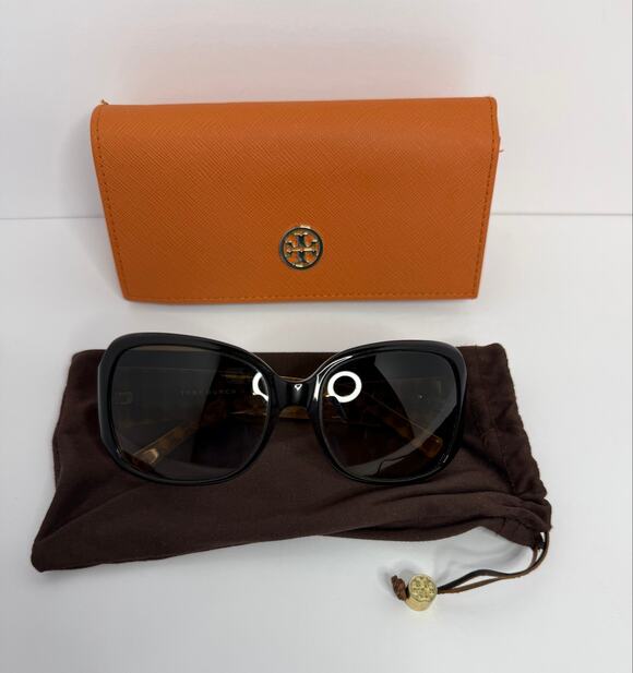 Tory Burch TY7004 521/12 Oversized Sunglasses Brown Gradient Lenses Case & Pouch main image 11